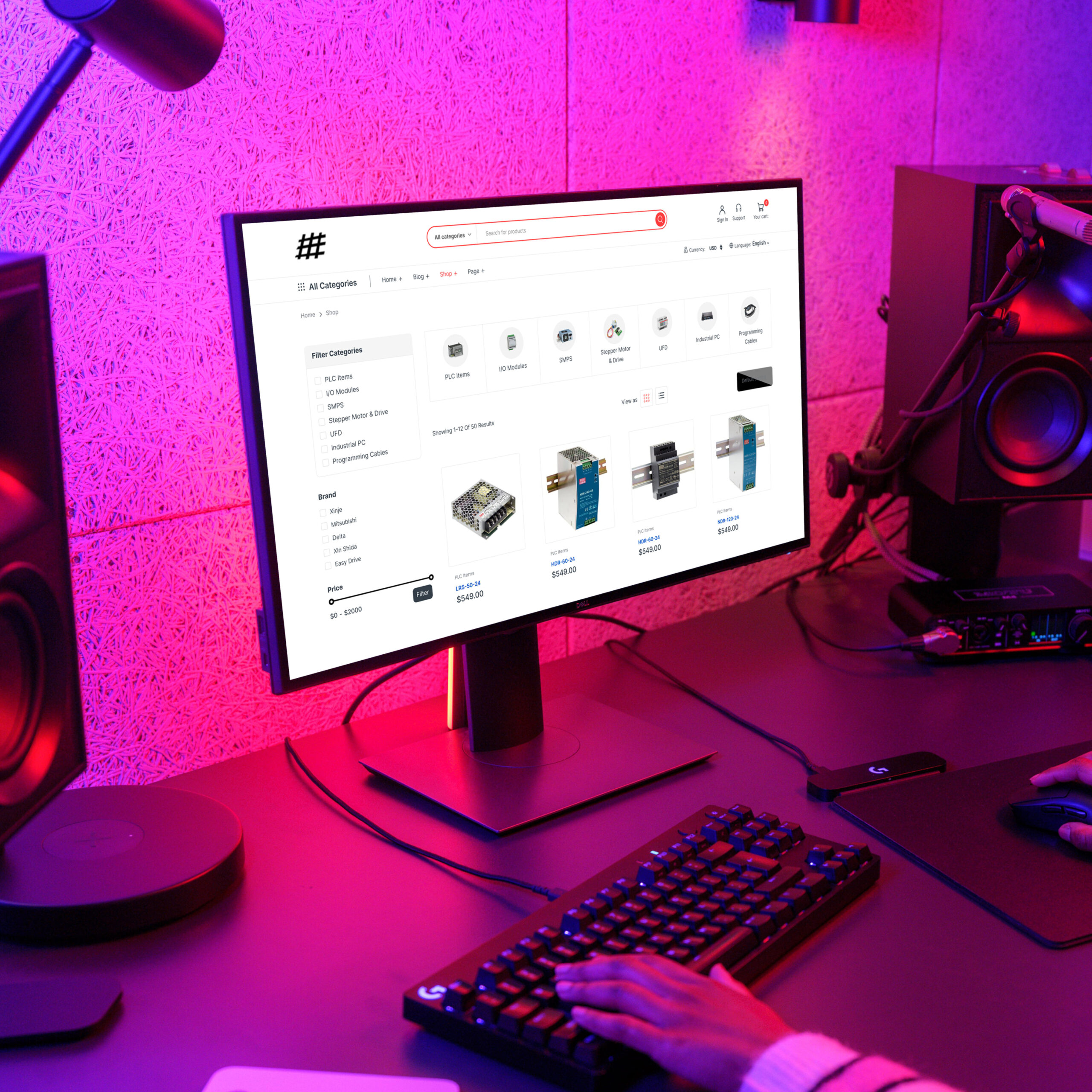 E commerce website